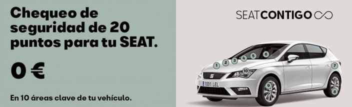 Chequeo preventivo por 0 € para tu SEAT en Sevilla Motor. SEAT Contigo.