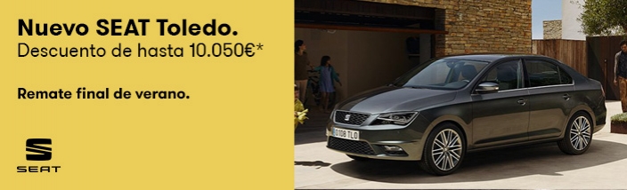 Tu SEAT Toledo nuevo a precio de Kilómetro Cero con un descuento de hasta 10.050 euros