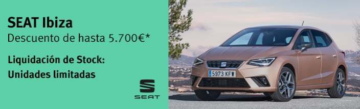 Tu SEAT Ibiza con un descuento de hasta 5.700 euros por liquidación de stock