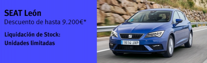 Tu SEAT León con un descuento de hasta 9.200 euros por liquidación de stock