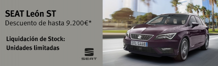 Tu SEAT León ST con un descuento de hasta 9.250 euros por liquidación de stock