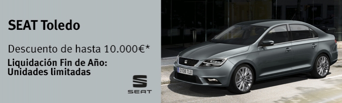 Tu SEAT Toledo con un descuento de hasta 10.000 euros