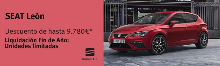 Tu SEAT León con un descuento de hasta 9.780 euros por liquidación de stock