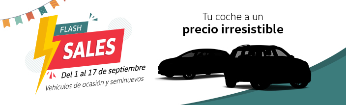 Flash Sales Vehículo Ocasión - Del 1 al 17 de Septiembre - Sevilla Motor